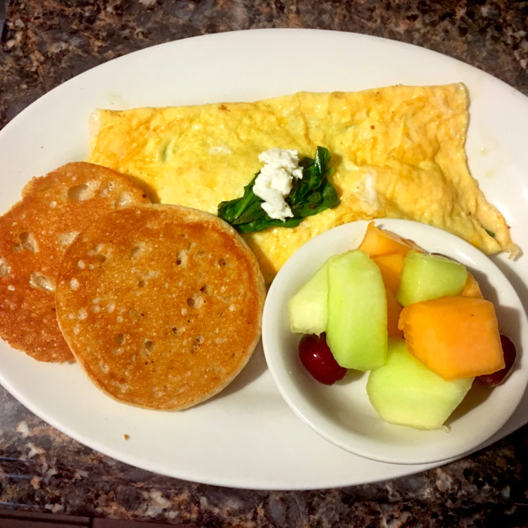 spinach and feta cheese omelette